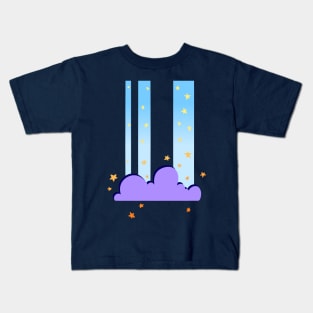 Stars flowing with waterfall Kids T-Shirt